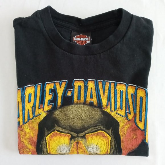Harley-Davidson  Halifax Privateers Pirate Black Tee Size Small - Picture 8 of 8
